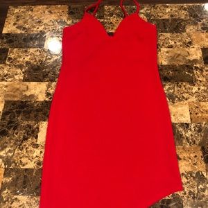 Missguided red dress